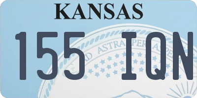KS license plate 155IQN