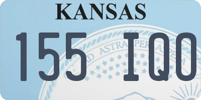 KS license plate 155IQO