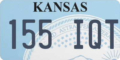 KS license plate 155IQT