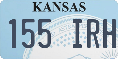 KS license plate 155IRH