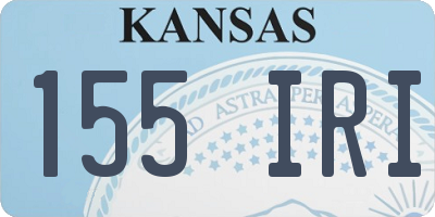 KS license plate 155IRI