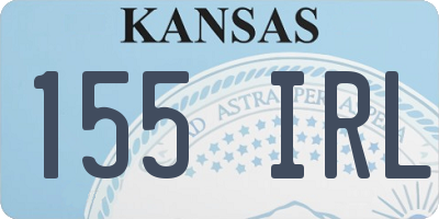 KS license plate 155IRL