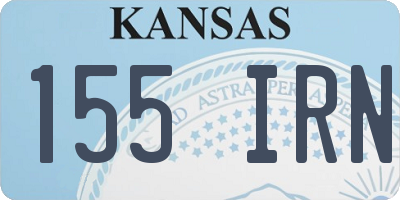KS license plate 155IRN
