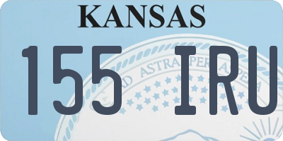 KS license plate 155IRU
