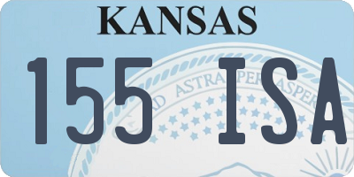 KS license plate 155ISA