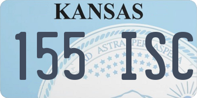 KS license plate 155ISC
