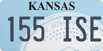 KS license plate 155ISE