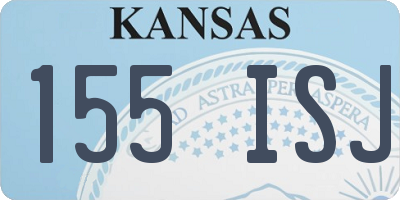 KS license plate 155ISJ