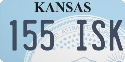 KS license plate 155ISK
