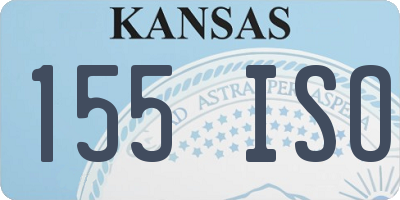 KS license plate 155ISO