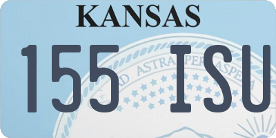 KS license plate 155ISU