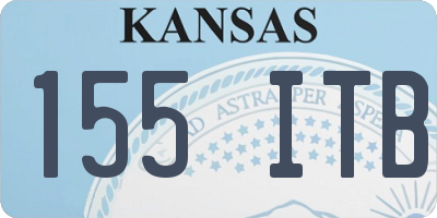 KS license plate 155ITB