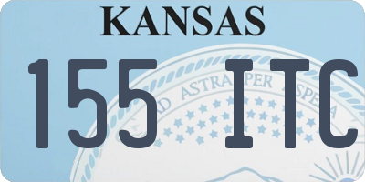 KS license plate 155ITC
