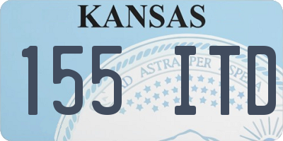 KS license plate 155ITD