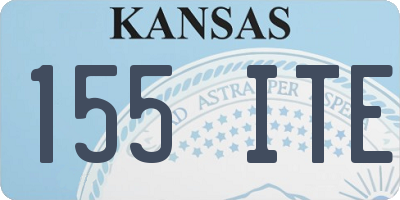 KS license plate 155ITE