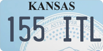 KS license plate 155ITL