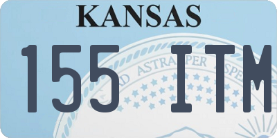 KS license plate 155ITM