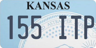 KS license plate 155ITP