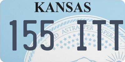 KS license plate 155ITT