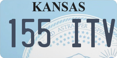 KS license plate 155ITV