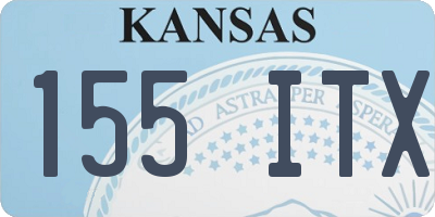 KS license plate 155ITX