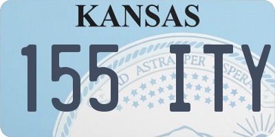 KS license plate 155ITY