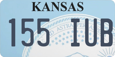 KS license plate 155IUB