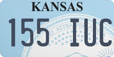 KS license plate 155IUC