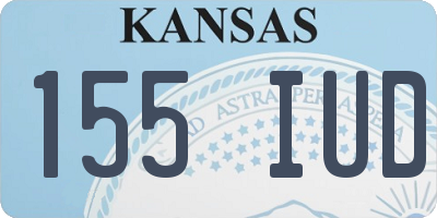 KS license plate 155IUD