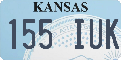 KS license plate 155IUK