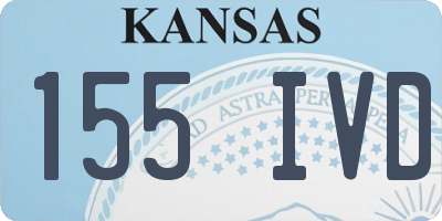 KS license plate 155IVD