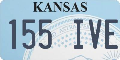KS license plate 155IVE
