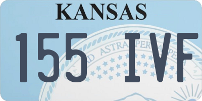 KS license plate 155IVF