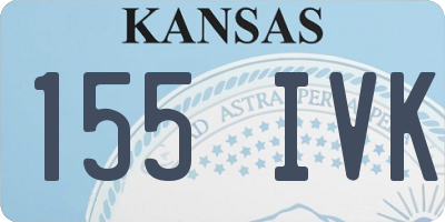 KS license plate 155IVK