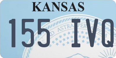 KS license plate 155IVQ