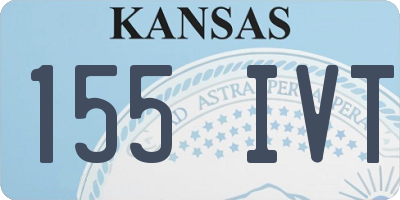 KS license plate 155IVT