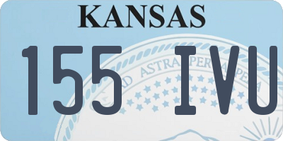 KS license plate 155IVU