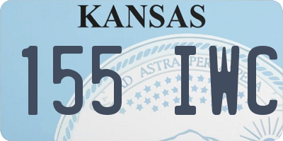 KS license plate 155IWC