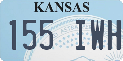 KS license plate 155IWH