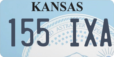 KS license plate 155IXA