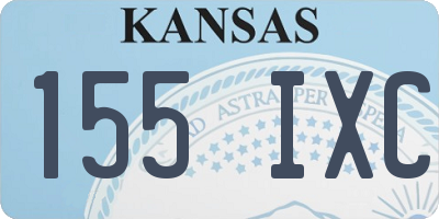 KS license plate 155IXC