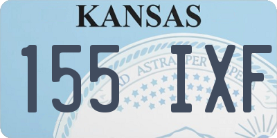 KS license plate 155IXF