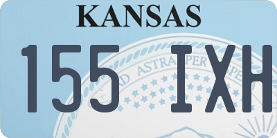 KS license plate 155IXH