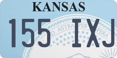 KS license plate 155IXJ
