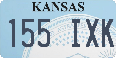 KS license plate 155IXK