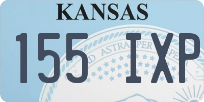 KS license plate 155IXP