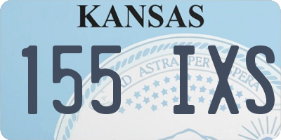 KS license plate 155IXS