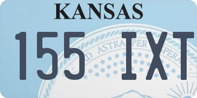KS license plate 155IXT