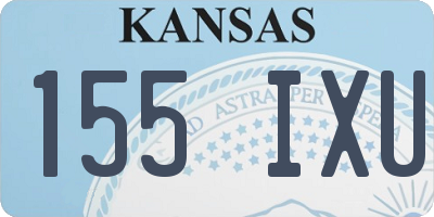 KS license plate 155IXU