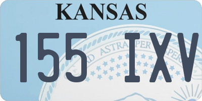 KS license plate 155IXV